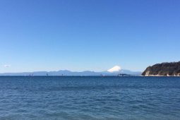 Mount Fuji with ocean view photo
