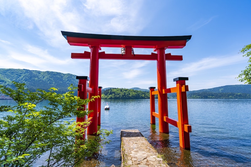 hakone torii gate photo